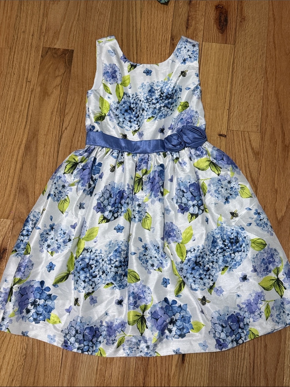 Gymboree Blue and Green Floral Party Dress